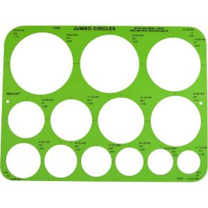 imageWestcott LetterCraft Large and Small Circles Template T831Jumbo