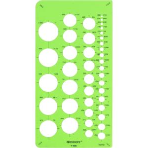 imageWestcott LetterCraft Large and Small Circles Template T831Small