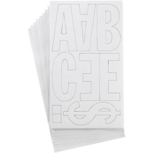 imageWestcott LetterCraft Permanent Vinyl Lettering Franklin Gothic 6Inch White 15865White
