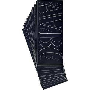 imageWestcott LetterCraft Permanent Vinyl Letters Franklin Gothic Font 6Inch Characters Black PF6CN BLK158554Inch