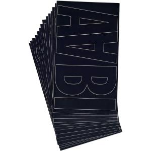 imageWestcott LetterCraft Permanent Vinyl Letters Franklin Gothic Font 6Inch Characters Black PF6CN BLK158556Inch