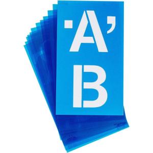 imageWestcott LetterCraft Stencil Helvetica Font Caps 4Inch Characters SH4C15834 Single
