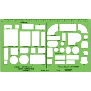 imageWestcott Technical Architectural Drawing Template T806Home Furnishing Template