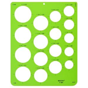 imageWestcott Technical Circles Drawing Template T801