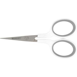 imageWestcott Travel Safe TitaniumBonded Mini Folding Scissors for Fabric and Paper TSA Compliant and Portable for Crafting Sewing Supplies ampamp More4 Straight