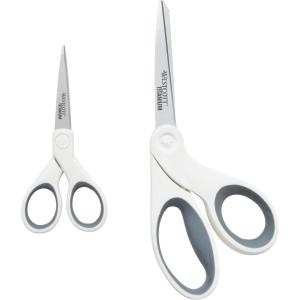 imageWestcott Travel Safe TitaniumBonded Mini Folding Scissors for Fabric and Paper TSA Compliant and Portable for Crafting Sewing Supplies ampamp More8 and 5 Scissors Combo Pack