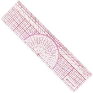 imageWestcott W8 Engineers Protractor Ruler 6 in1 Count Pack of 1