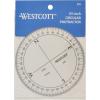imageWestcott 360Degree Compass Protractor Crystal Clear Transparent Dial Calibrated for 360Degree Accuracy BacktoSchool School Supplies Classroom Supplies 3 12Inch