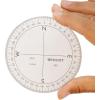 imageWestcott 360Degree Compass Protractor Crystal Clear Transparent Dial Calibrated for 360Degree Accuracy BacktoSchool School Supplies Classroom Supplies 3 12Inch