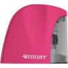 imageWestcott Battery Pencil Sharpener for Kids Bright Colors Durable Stainless Steel Blades EZView Shavings Reservoir School Supplies Back to School Classroom1 Count Pack of 4