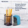 imageWestcott Battery Pencil Sharpener for Kids Bright Colors Durable Stainless Steel Blades EZView Shavings Reservoir School Supplies Back to School Classroom1 Count Pack of 1