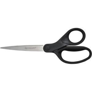 imageWestcott 16451 8Inch KleenEarth Recycled Scissors For Office and Home Black