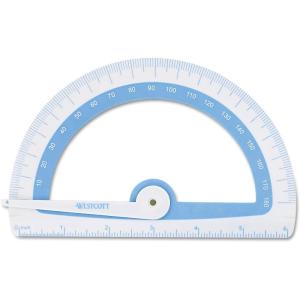 imageWestcott 14376 Soft Touch School Protractor with Microban Protection Assorted Colors