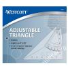 imageWestcott Adjustable Triangle Scale Angle Tool for 090 Degrees Dual Graduations BacktoSchool School Supplies Classroom Supplies 8Inch8
