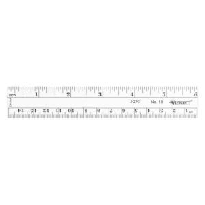 imageWestcott 6Inch Flexible Metric Ruler Clear6Inch