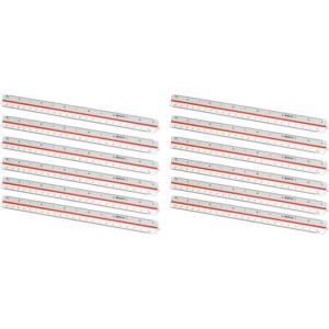 imageWestcott E10161 00I Reduction Scale Vocational School Plastic 30 cm Pack of 12 White