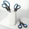 imageWestcott Easy Grip Scissors 3 pieces Blue  Set of 3 universal scissors with comfort grip  Extra sharp ampamp durable stainless steel blade  Scissors for crafting household school ampamp office  N90032 00