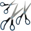 imageWestcott Easy Grip Scissors 3 pieces Blue  Set of 3 universal scissors with comfort grip  Extra sharp ampamp durable stainless steel blade  Scissors for crafting household school ampamp office  N90032 00