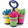 imageWestcott School Scissor Caddy and Kids Scissors 24 Scissors and 1 Caddy 5Inch Pointed Case of 4 14755Pointed  Case of 4