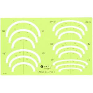 imageWestcott Ellipse Isometric Template Large 5 x 8 Inches