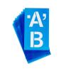 imageWestcott Plastic DieCut Capital Letter Stencil 4 Inches Clear Blue