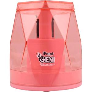 imageWestcott iPoint GEM Battery Pencil Sharpener Neon Green 00577Pink