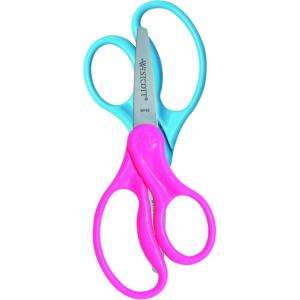 imageWestcott Hard Handle Kids Scissors 5quot Pointed Assorted Colors 2Pack