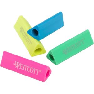 imageWestcott Triangular Pencil Grip Eraser 4 PackSolid