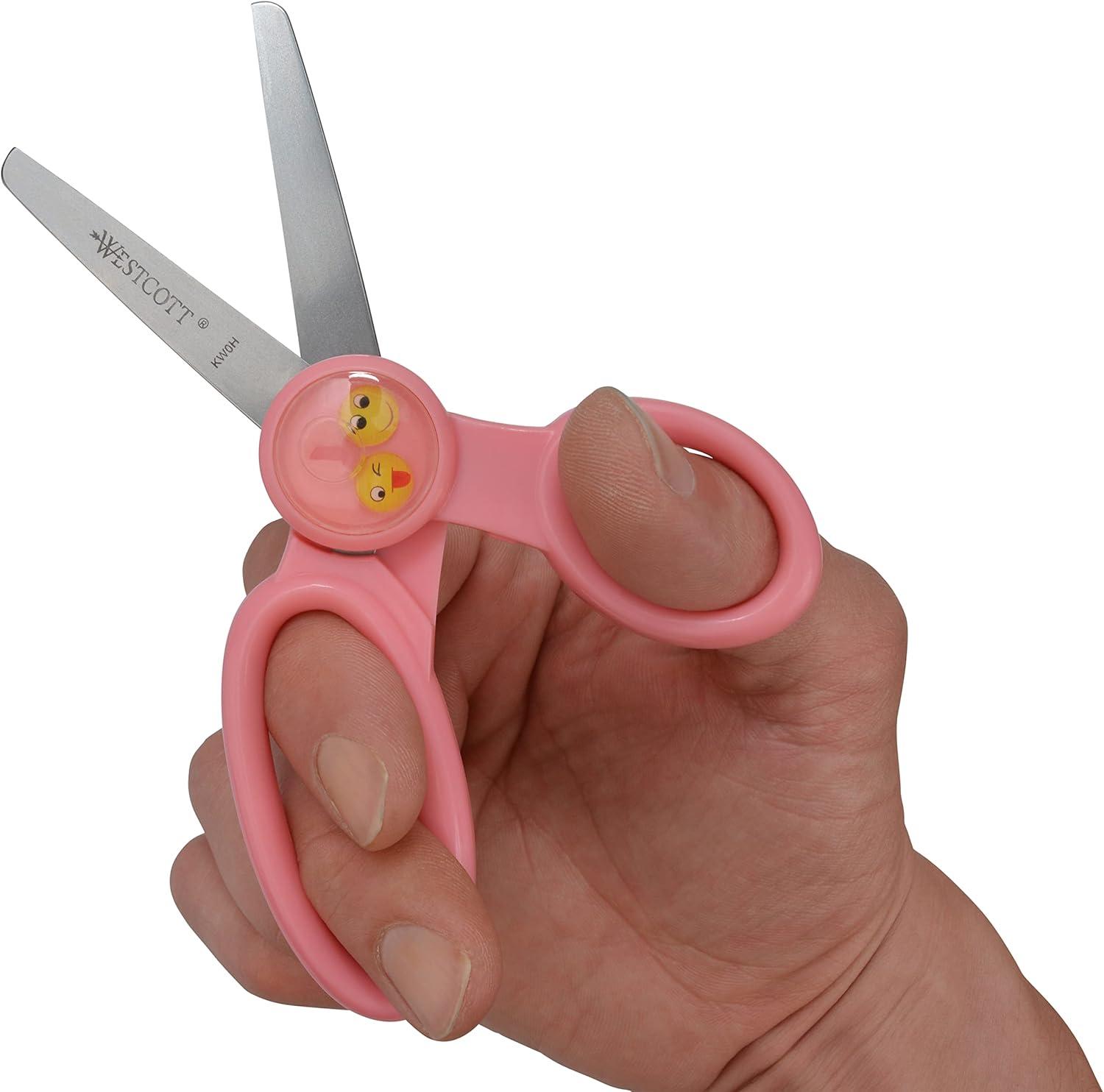 imageWestcott 5 Bubbles Emoji Scissors Pointed Assorted ColorsBlunt