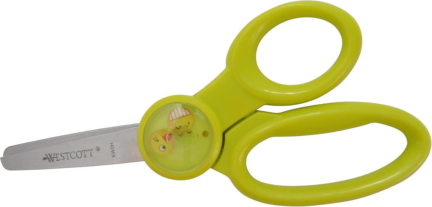 imageWestcott 5 Bubbles Emoji Scissors Pointed Assorted ColorsBlunt