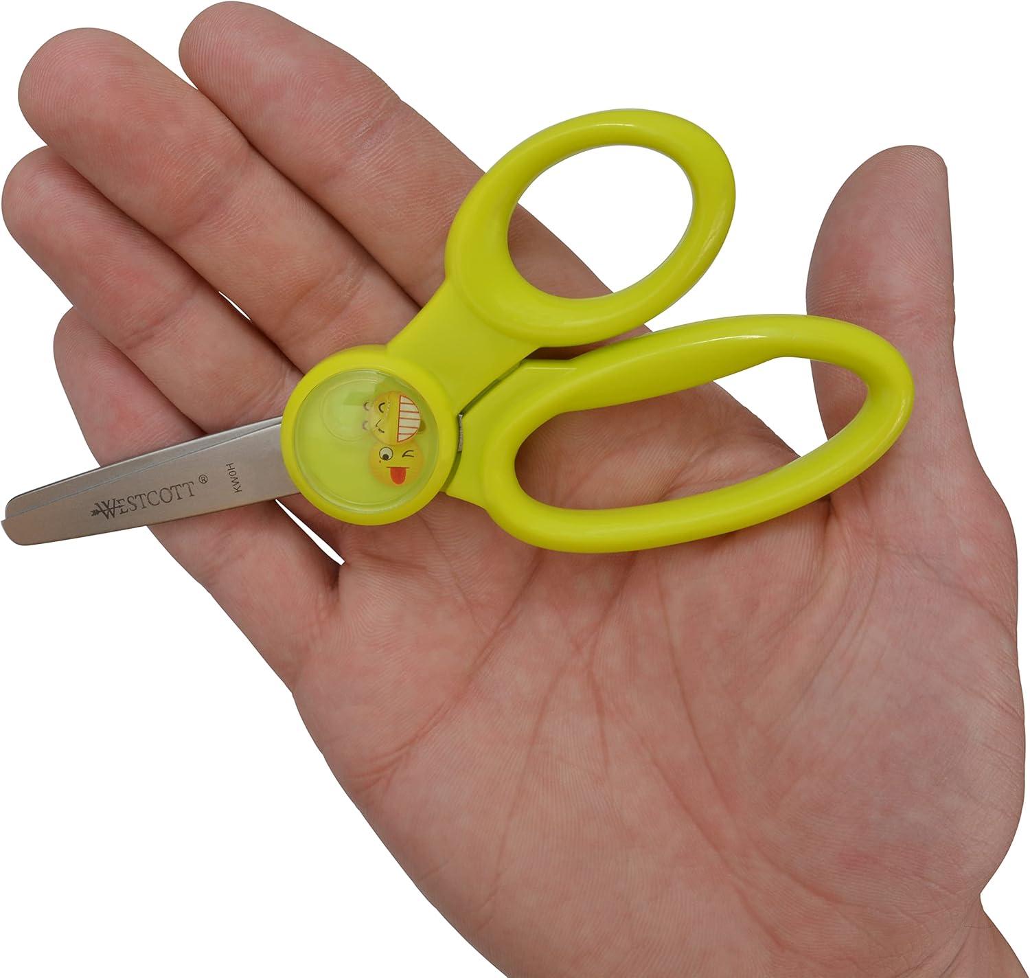 imageWestcott 5 Bubbles Emoji Scissors Pointed Assorted ColorsBlunt