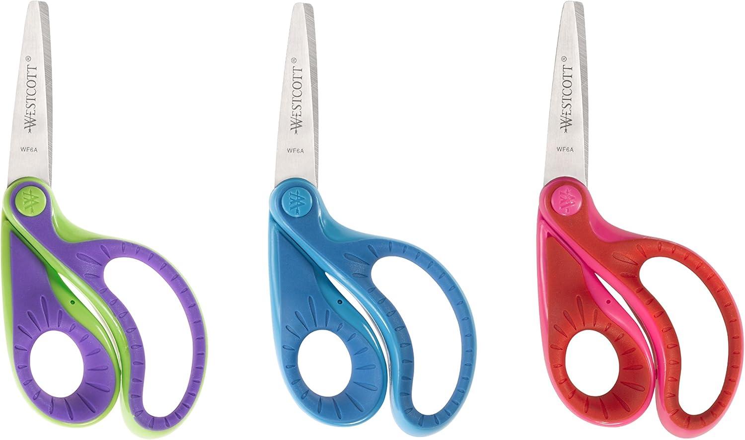 imageWestcott Kids 5 Ergo Jr Blunt Scissors Assorted Colors Case of 72 50016670Single