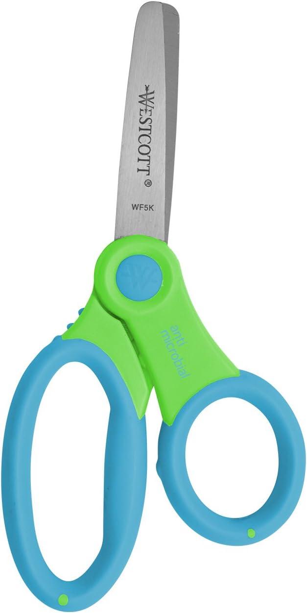 imageWestcott Soft Handle Kids Scissors Assorted Colors 5Inch Blunt 14596