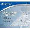imageWestcott Adjustable Triangle Scale Set Easy to Read Markings for Crafting Classroom Back to School School Supplies 8Inch 10Pack