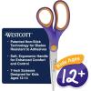 imageWestcott GEM CrystalDesign 7Inch Pointed Student Scissors for Ages 12 Classroom Essential with Comfortable Grip Ideal for Left or Right Hand Back to School School Supplies PinkNonStick