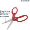 imageWestcott GEM CrystalDesign 7Inch Pointed Student Scissors for Ages 12 Classroom Essential with Comfortable Grip Ideal for Left or Right Hand Back to School School Supplies PinkPink Gem
