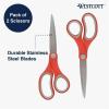 imageWestcott GEM CrystalDesign 7Inch Pointed Student Scissors for Ages 12 Classroom Essential with Comfortable Grip Ideal for Left or Right Hand Back to School School Supplies PinkAllPurpose