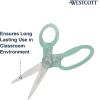 imageWestcott GEM CrystalDesign 7Inch Pointed Student Scissors for Ages 12 Classroom Essential with Comfortable Grip Ideal for Left or Right Hand Back to School School Supplies PinkGreen Gem
