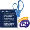imageWestcott GEM CrystalDesign 7Inch Pointed Student Scissors for Ages 12 Classroom Essential with Comfortable Grip Ideal for Left or Right Hand Back to School School Supplies PinkStudent