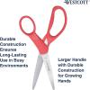 imageWestcott GEM CrystalDesign 7Inch Pointed Student Scissors for Ages 12 Classroom Essential with Comfortable Grip Ideal for Left or Right Hand Back to School School Supplies PinkStudent