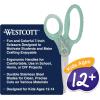 imageWestcott GEM CrystalDesign 7Inch Pointed Student Scissors for Ages 12 Classroom Essential with Comfortable Grip Ideal for Left or Right Hand Back to School School Supplies PinkGreen Gem