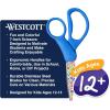 imageWestcott GEM CrystalDesign 7Inch Pointed Student Scissors for Ages 12 Classroom Essential with Comfortable Grip Ideal for Left or Right Hand Back to School School Supplies PinkFashion