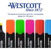 imageWestcott Highlighters School Supplies Pen Set of 6  Bright Coloured Highlighters  Line Width 25 mm  Premium Ink Made in Germany  E744251 00