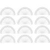 imageWestcott Protracter Set Easy to Read Markings Sturdy Design for Crafting Classroom Back to School School Supplies 6Inch 12Pack