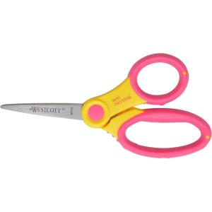 imageWestcott 14597 Right and LeftHanded Scissors Soft Handle Kids Scissors Ages 48 5Inch Pointed TipSingle