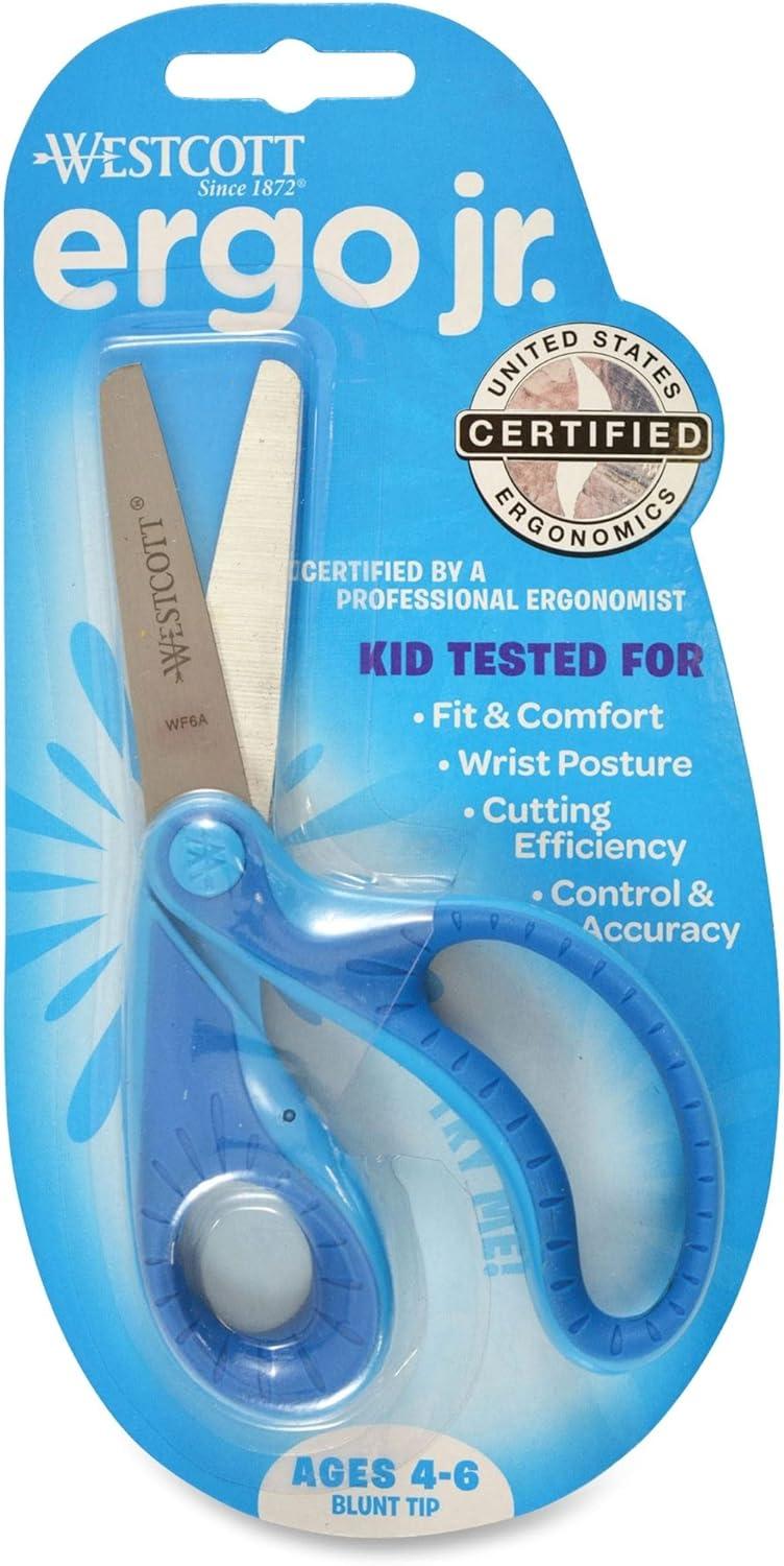 imageWestcott Kids 5 Ergo Jr Blunt Scissors Assorted Colors 16670