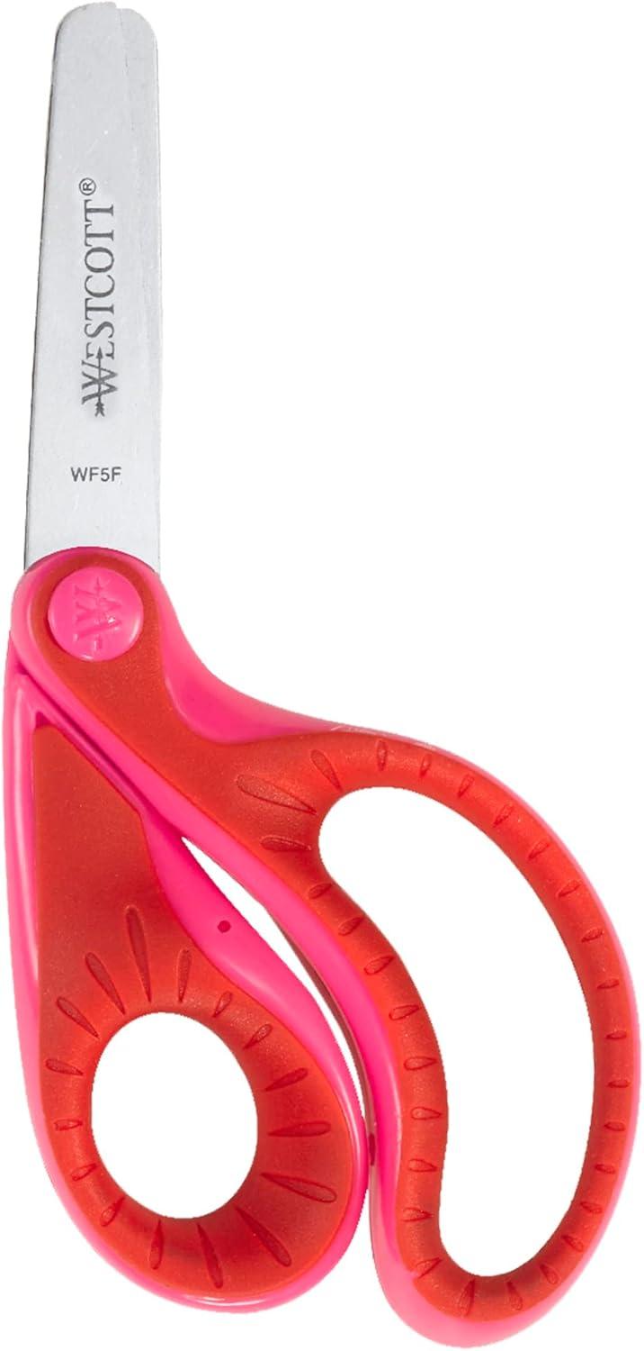 imageWestcott Kids 5 Ergo Jr Blunt Scissors Assorted Colors 16670