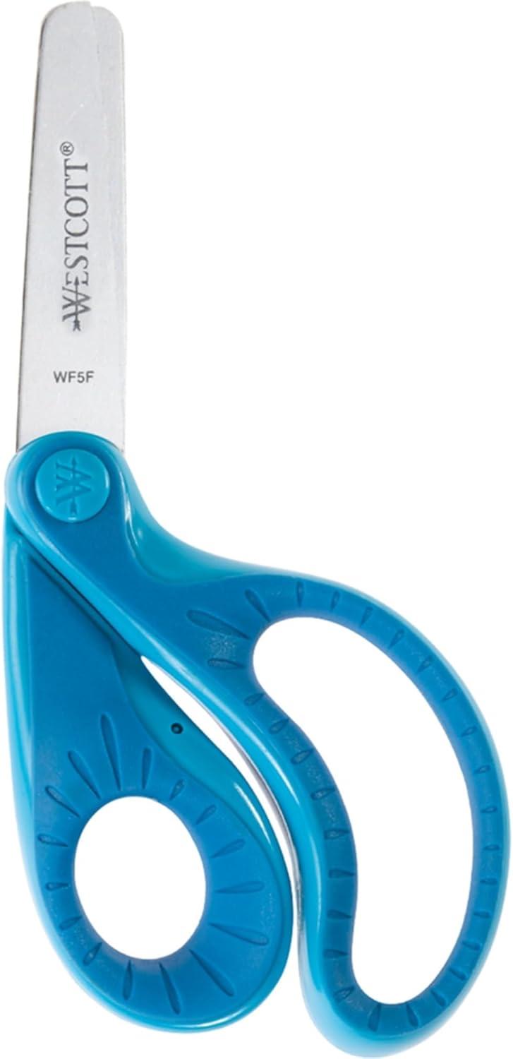imageWestcott Kids 5 Ergo Jr Blunt Scissors Assorted Colors 16670
