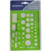 imageWestcott T816 AllPurpose Technical Drawing Template Plastic Shape Template Tool Green 45 by 6 inAll Purpose