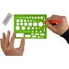 imageWestcott T816 AllPurpose Technical Drawing Template Plastic Shape Template Tool Green 45 by 6 inAll Purpose